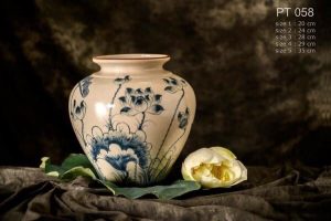 Vò tam giác men rạn sen