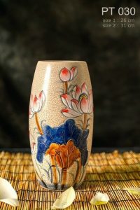 Bom men rạn sen màu