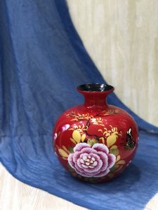 Bình hút lộc phù dung đỏ