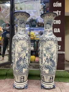 Lộc bình Tứ Cảnh men chàm