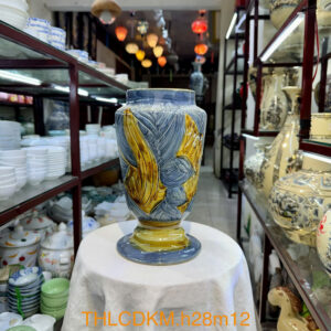 Gốm mộc khắc xanh