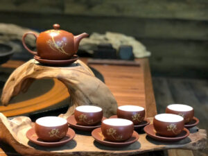 Bộ ấm chén tử sa đỏ