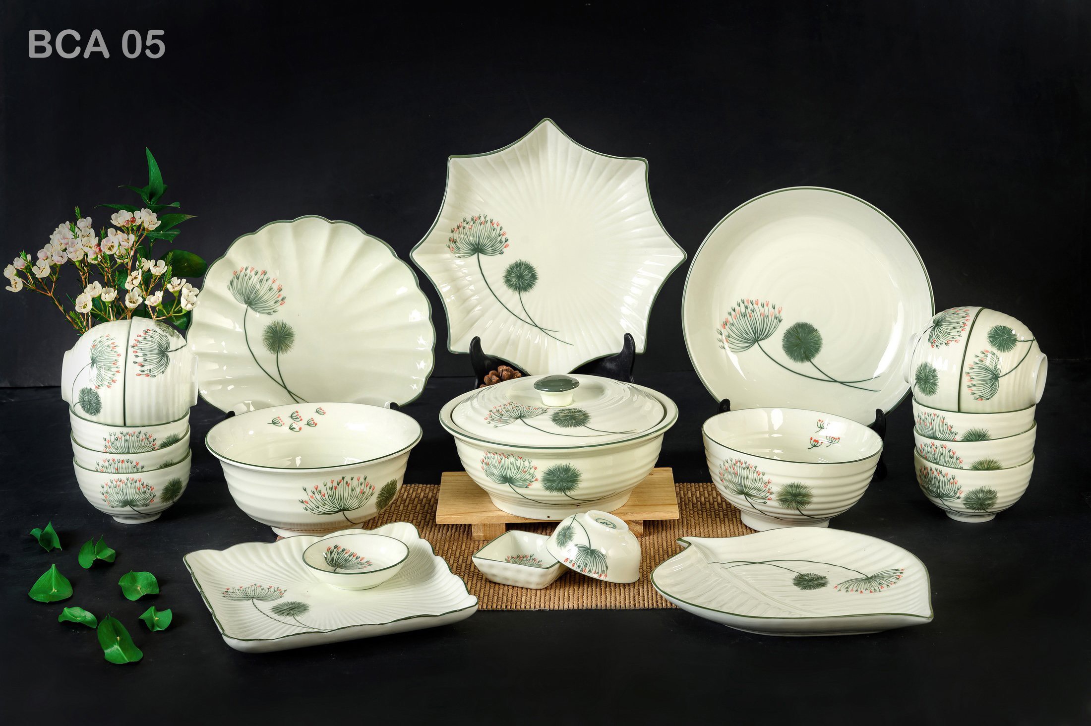 Bộ bát đĩa bồ công anh 01