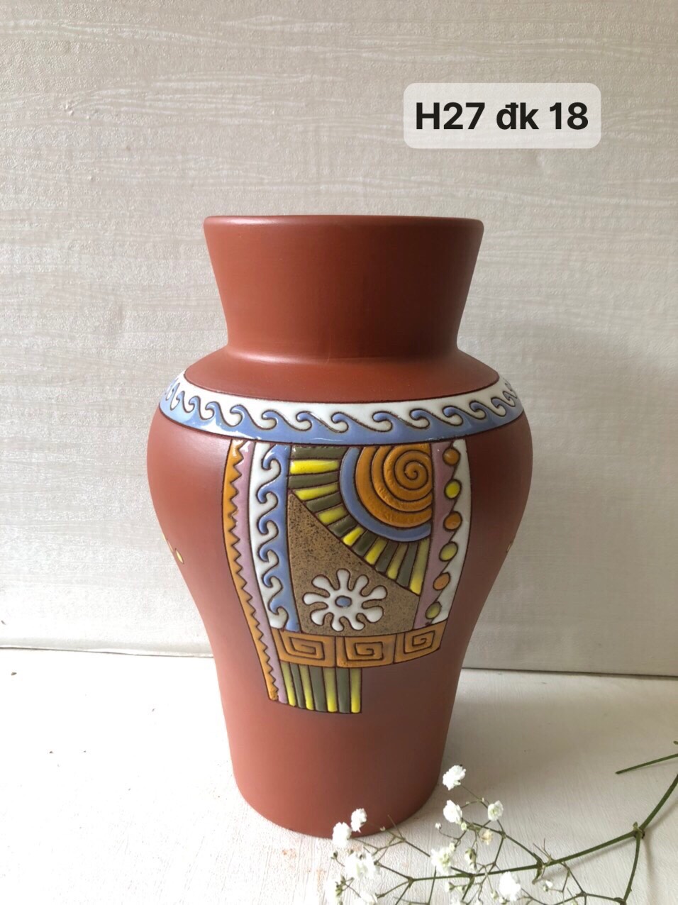 Lọ Chân Váy Men Gốm