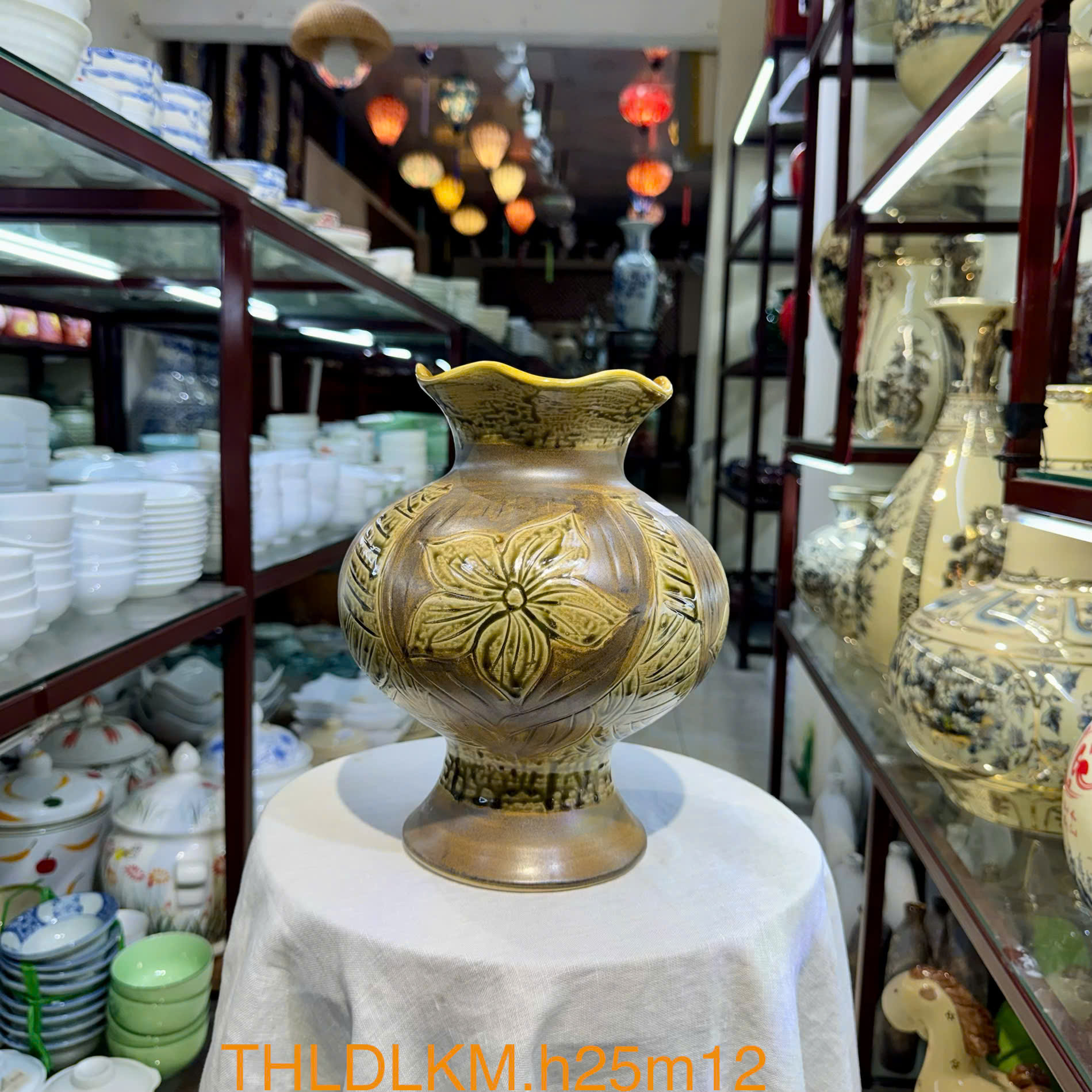Gốm mộc khắc nâu - Ảnh 5