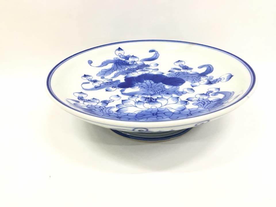 Mâm bồng men rong vẽ tay