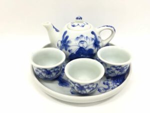 Bộ ấm chén B3 men rong vẽ tay