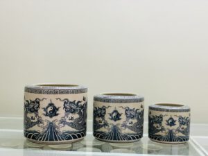 Bát hương men rạn trơn