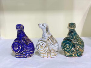 Tượng tuổi tuất vẽ vàng 24k