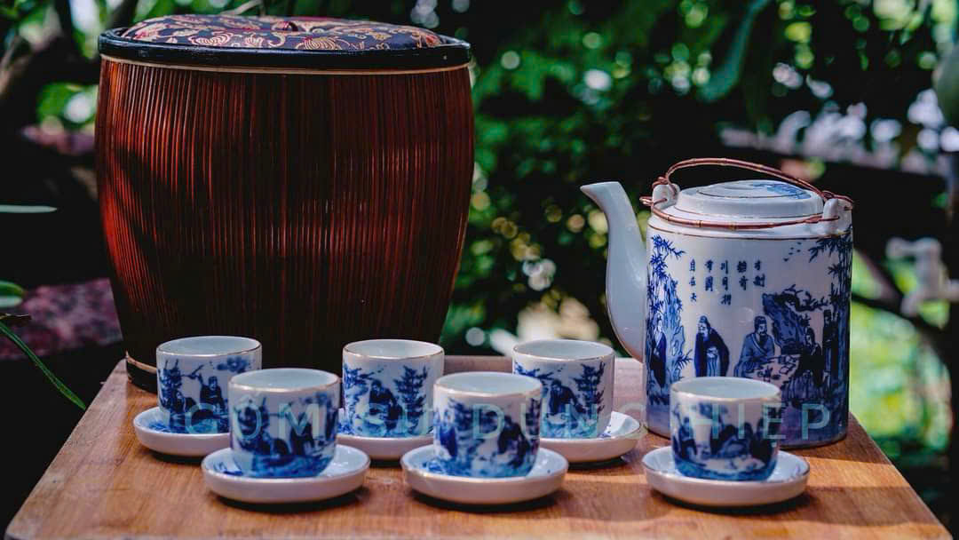 Bộ ấm tích men xanh - Ảnh 3