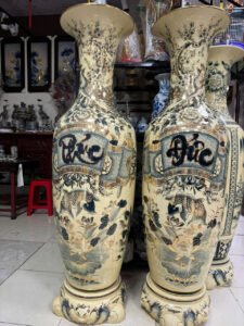 Lộc bình Phúc Đức vẽ vàng
