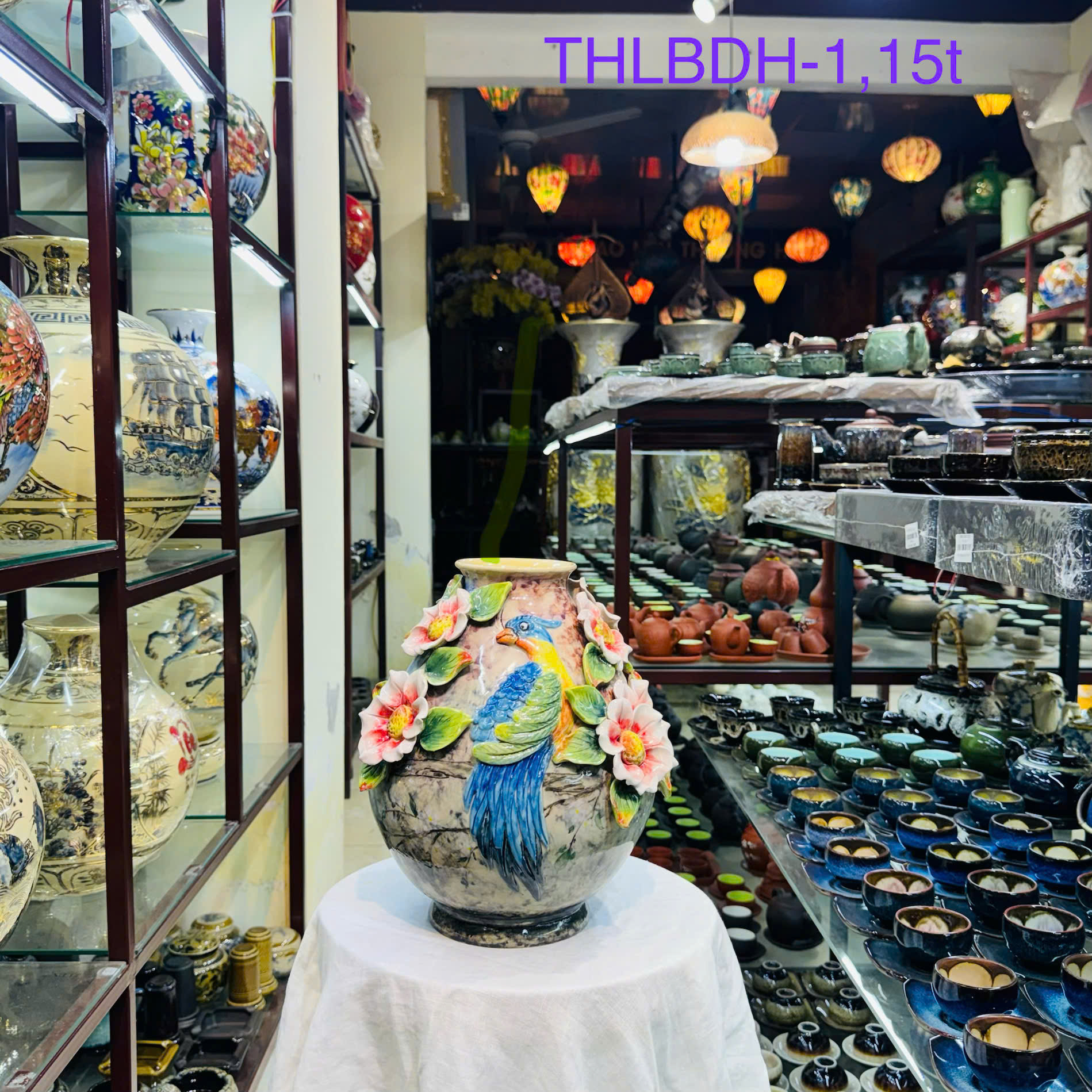 Lọ đắp chim hoa 01 - Ảnh 4